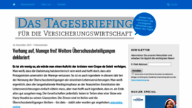 What Tagesbriefing.de website looked like in 2019 (4 years ago)