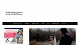 What Topweddingquestions.com website looked like in 2019 (4 years ago)