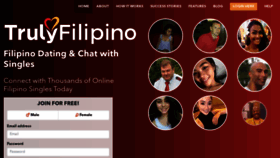 What Trulyfilipino.com website looked like in 2019 (4 years ago)