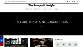 What Thepassportlifestyle.com website looked like in 2019 (4 years ago)