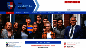What Thecoleshillschool.org website looked like in 2019 (4 years ago)