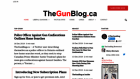 What Thegunblog.ca website looked like in 2019 (4 years ago)
