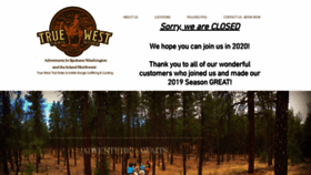 What Truewesttrailrides.com website looked like in 2019 (4 years ago)