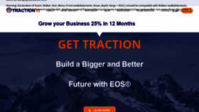 What Traction10.com website looked like in 2019 (4 years ago)