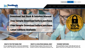 What Testbankpro.com website looked like in 2019 (4 years ago)