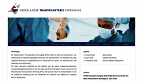 What Transplantatievereniging.nl website looked like in 2019 (4 years ago)