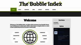 What Thebubbleindex.com website looked like in 2019 (4 years ago)