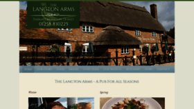 What Thelangtonarms.co.uk website looked like in 2019 (4 years ago)