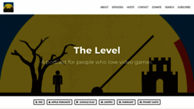 What Thelevelpodcast.com website looked like in 2019 (4 years ago)