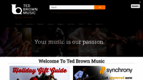 What Tedbrownmusic.com website looked like in 2019 (4 years ago)