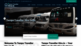 What Tempotravellerhire.in website looked like in 2019 (4 years ago)