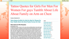 What Tattooquotesforgirlsfree.blogspot.com website looked like in 2019 (4 years ago)
