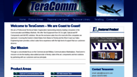 What Teracomm.com website looked like in 2019 (4 years ago)