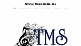 What Timmanmusic.com website looked like in 2019 (4 years ago)