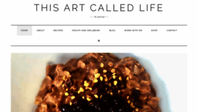 What Thisartcalledlife.com website looked like in 2019 (4 years ago)