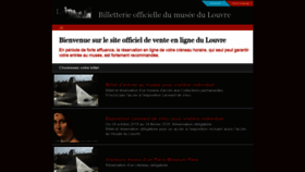What Ticketlouvre.fr website looked like in 2019 (4 years ago)