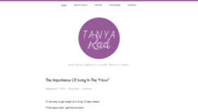 What Tanyarad.com website looked like in 2019 (4 years ago)
