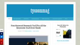 What Tycoonmag.com website looked like in 2019 (4 years ago)
