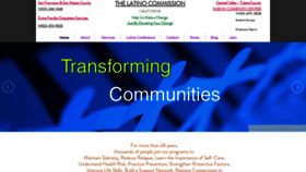 What Thelatinocommission.org website looked like in 2019 (4 years ago)