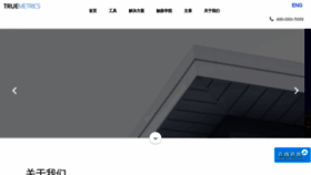 What Truemetrics.cn website looked like in 2019 (6 years ago)