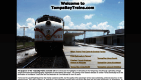 What Tampabaytrains.com website looked like in 2019 (4 years ago)