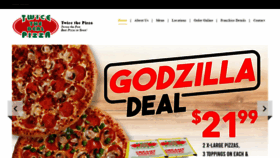 What Twicethedealpizza.com website looked like in 2019 (4 years ago)