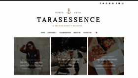 What Tarasessence.com website looked like in 2019 (4 years ago)