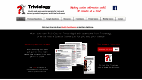 What Trivialogy.com website looked like in 2019 (4 years ago)