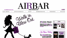 What Theairbar.com website looked like in 2019 (4 years ago)
