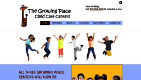 What Thegrowingplacecenters.org website looked like in 2019 (4 years ago)