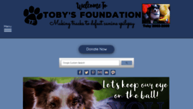 What Tobysfoundation.org website looked like in 2019 (4 years ago)