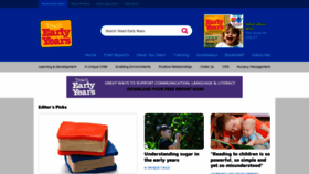 What Teachearlyyears.com website looked like in 2019 (4 years ago)
