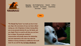 What Theraleighdogtrainer.com website looked like in 2019 (4 years ago)