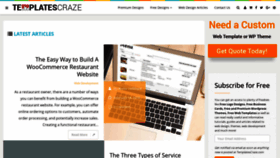 What Templatescraze.com website looked like in 2019 (4 years ago)
