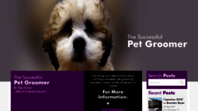 What Thesuccessfulpetgroomer.com website looked like in 2019 (4 years ago)