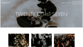 What Twentyeightseven.com website looked like in 2019 (4 years ago)