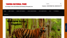 What Tadoba-national-park-booking.com website looked like in 2019 (4 years ago)