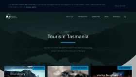 What Tourismtasmania.com.au website looked like in 2019 (4 years ago)