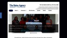 What Therainsagency.com website looked like in 2019 (4 years ago)