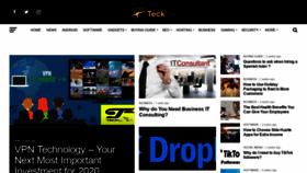 What Teckfly.com website looked like in 2019 (4 years ago)