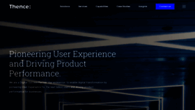 What Thence.co website looked like in 2019 (4 years ago)
