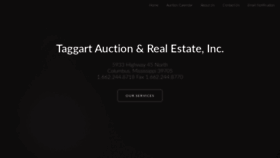What Taggartauction.com website looked like in 2019 (4 years ago)