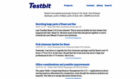 What Testbit.eu website looked like in 2019 (4 years ago)
