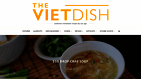What Thevietdish.com website looked like in 2019 (4 years ago)