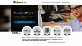 What Talenteca.com website looked like in 2019 (4 years ago)