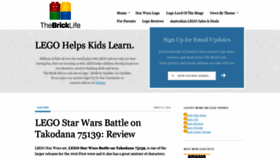 What Thebricklife.com website looked like in 2019 (4 years ago)