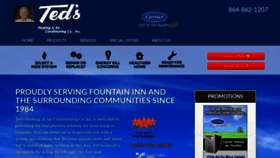 What Tedsheatingandac.com website looked like in 2019 (4 years ago)