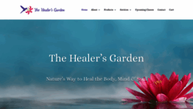 What Thehealersgarden.com website looked like in 2019 (4 years ago)