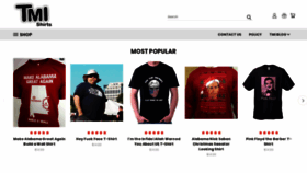 What Tmishirts.com website looked like in 2019 (4 years ago)