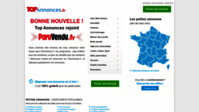 What Topannonces.fr website looked like in 2019 (4 years ago)